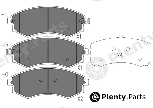 Klaxcar France 24872z — Brake Pad Set, disc brake