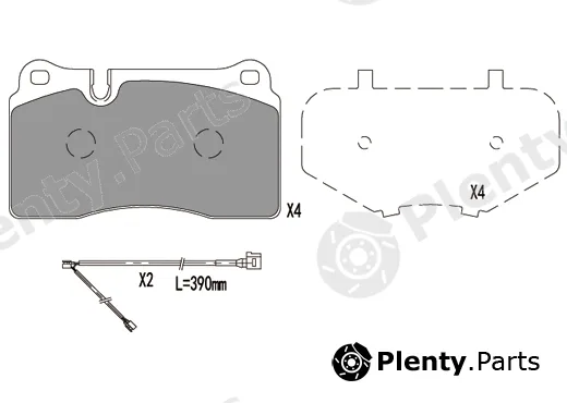 Klaxcar France 24093z — Brake Pad Set, disc brake