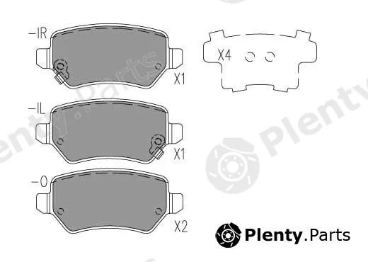 Klaxcar France 24180z — Brake Pad Set, disc brake