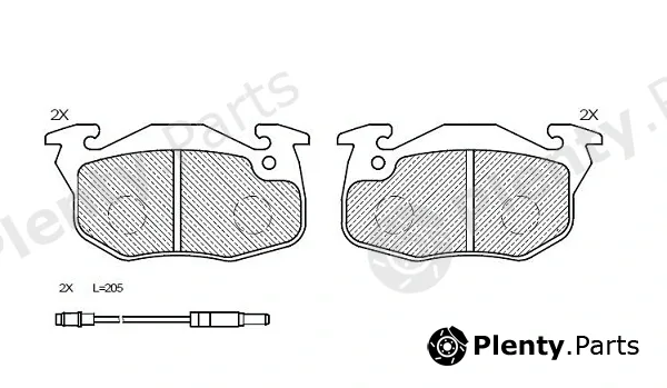 Klaxcar France 24329z — Brake Pad Set, disc brake