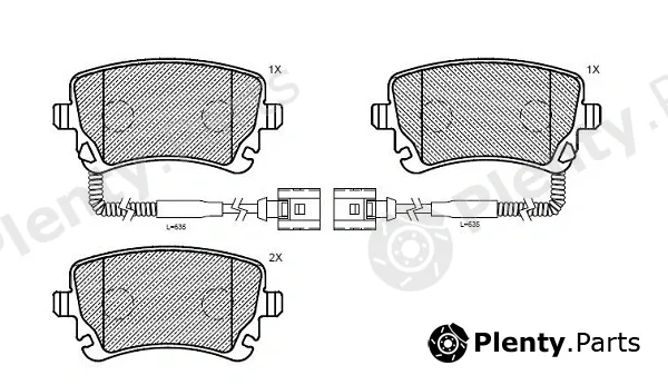 Klaxcar France 24934z — Brake Pad Set, disc brake