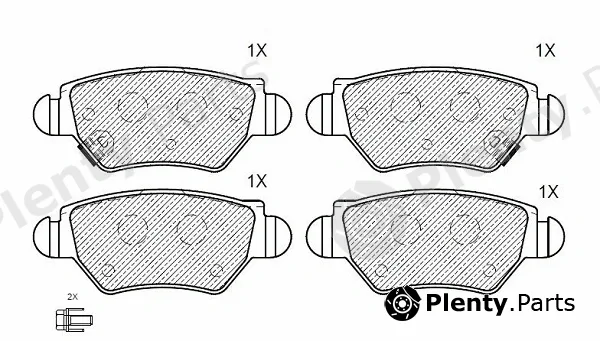 Klaxcar France 24847z — Brake Pad Set, disc brake