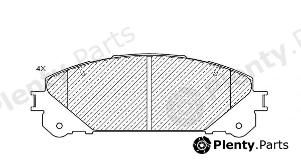 Klaxcar France 24942z — Brake Pad Set, disc brake
