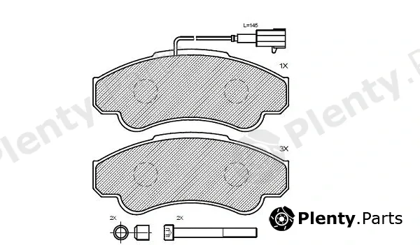 Klaxcar France 24978z — Brake Pad Set, disc brake