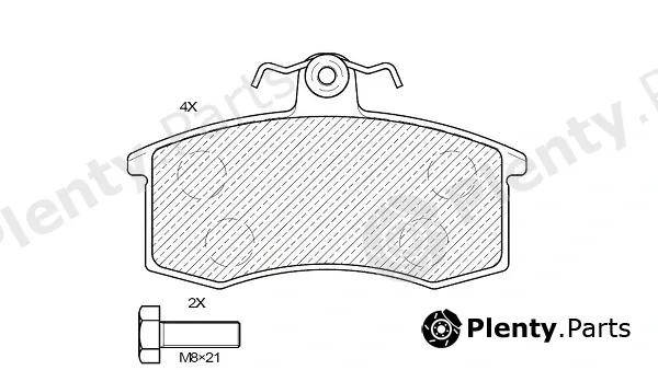 Klaxcar France 24057z — Brake Pad Set, disc brake