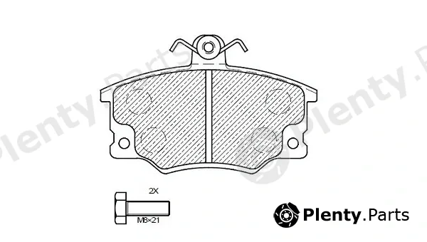 Klaxcar France 24337z — Brake Pad Set, disc brake