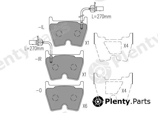 Klaxcar France 24882z — Brake Pad Set, disc brake