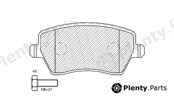Klaxcar France 24996z — Brake Pad Set, disc brake