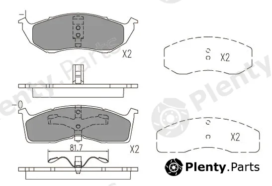 Klaxcar France 24760z — Brake Pad Set, disc brake