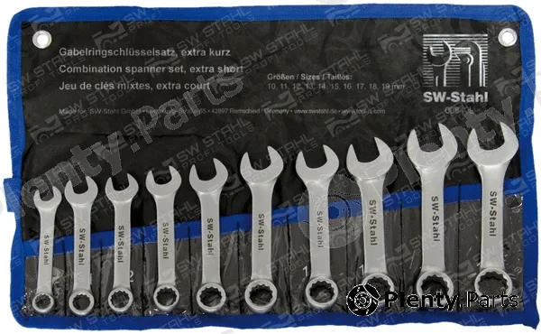 Swstahl 00840L — Spanner Set, ring/open ended