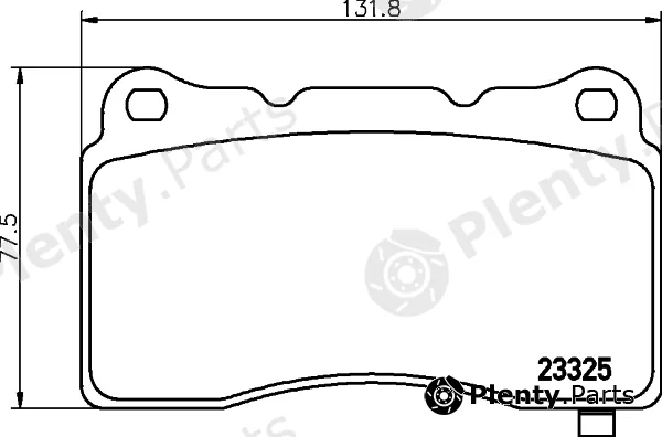 Textar 2332505 — Brake Pad Set, disc brake