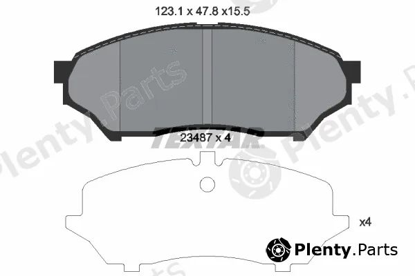 Textar 2348701 — Brake Pad Set, disc brake