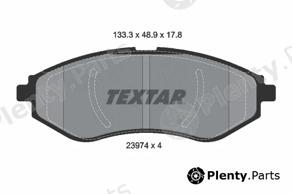 Textar 2397401 — Brake Pad Set, disc brake Q+