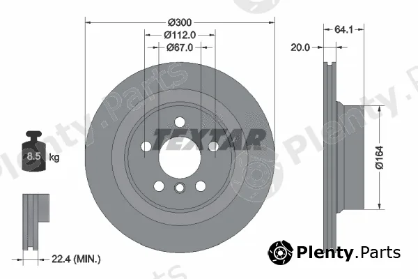 Textar 92326905 — Brake Disc PRO+