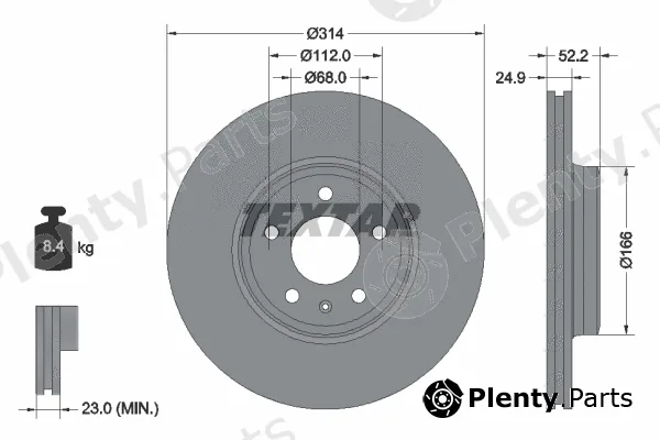 Textar 92159900 — Brake Disc