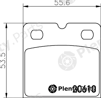 Textar 2061003 — Brake Pad Set, disc brake