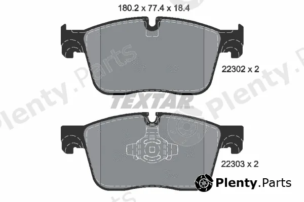 Textar 2230201 — Brake Pad Set, disc brake Q+