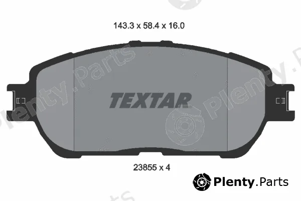 Textar 2385501 — Brake Pad Set, disc brake
