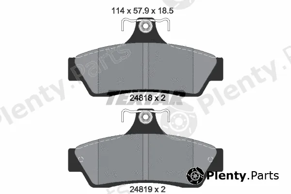Textar 2481801 — Brake Pad Set, disc brake