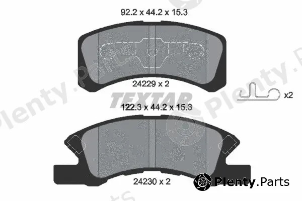 Textar 2422901 — Brake Pad Set, disc brake