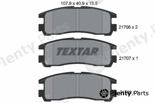 Textar 2170602 — Brake Pad Set, disc brake