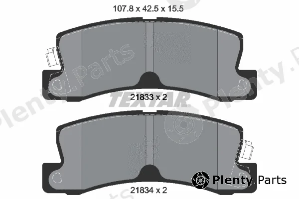 Textar 2183301 — Brake Pad Set, disc brake