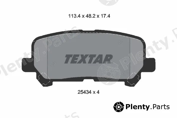 Textar 2543403 — Brake Pad Set, disc brake