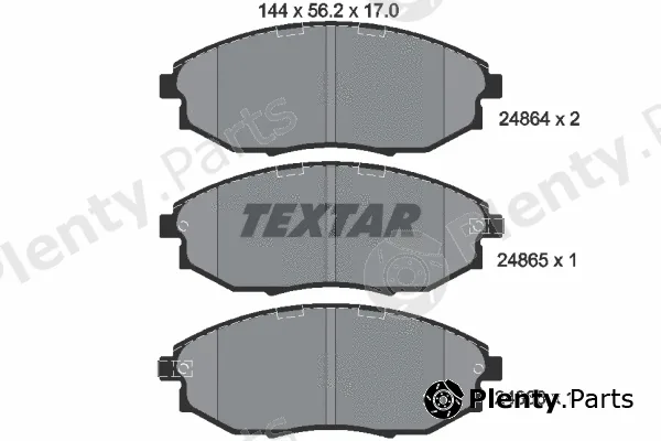 Textar 2486401 — Brake Pad Set, disc brake