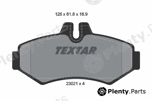 Textar 2302101 — Brake Pad Set, disc brake Q+