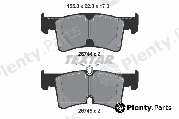 Textar 2674401 — Brake Pad Set, disc brake Q+