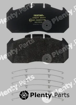 Textar 2913111 — Brake Pad Set, disc brake