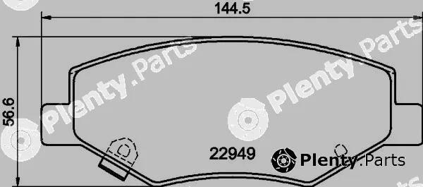 Textar 2294901 — Brake Pad Set, disc brake