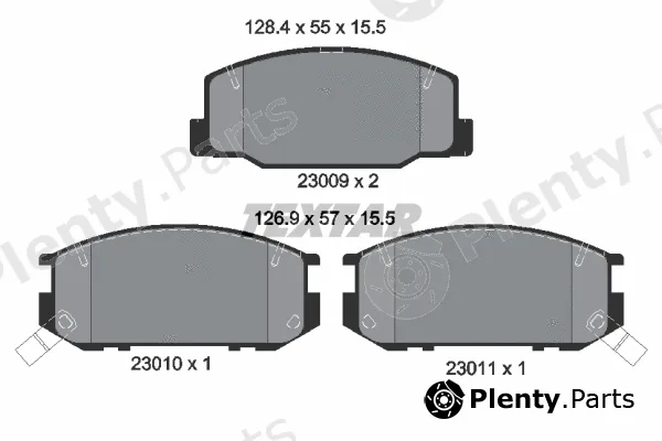 Textar 2300901 — Brake Pad Set, disc brake