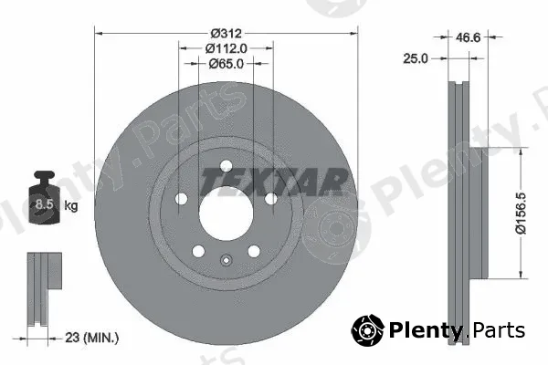 Textar 92343203 — Brake Disc PRO