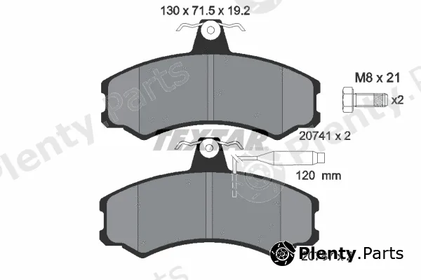 Textar 2074101 — Brake Pad Set, disc brake