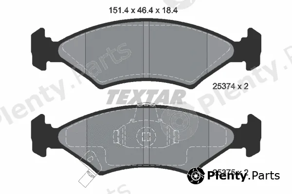 Textar 2537401 — Brake Pad Set, disc brake