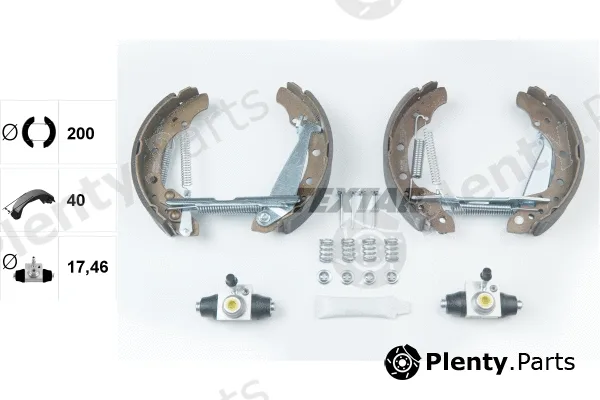 Textar 84044706 — Brake Shoe Set Shoe Kit Pro