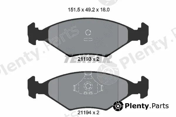 Textar 2119301 — Brake Pad Set, disc brake