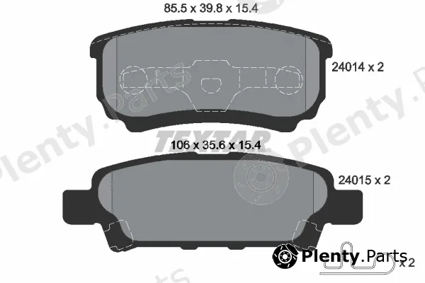 Textar 2401401 — Brake Pad Set, disc brake