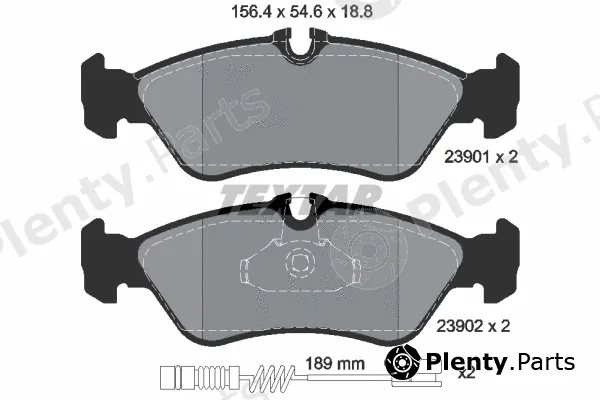 Textar 2390101 — Brake Pad Set, disc brake Q+