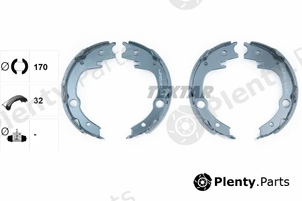Textar 91063200 — Brake Shoe Set, parking brake