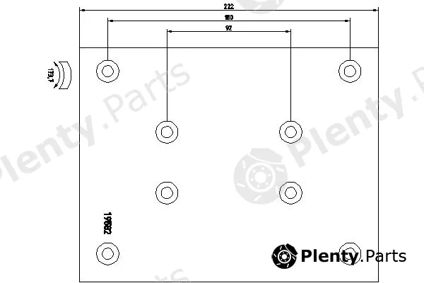 Textar 1958109 — Brake Lining Kit, drum brake