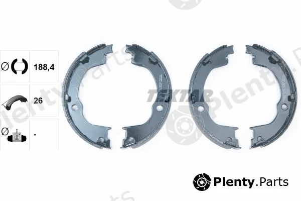 Textar 91067100 — Brake Shoe Set, parking brake