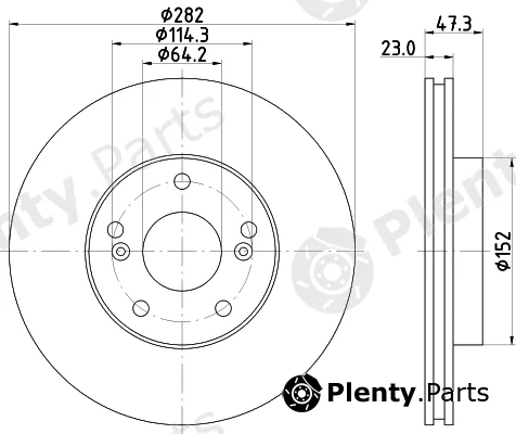 Textar 92259903 — Brake Disc PRO