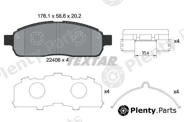 Textar 2240601 — Brake Pad Set, disc brake