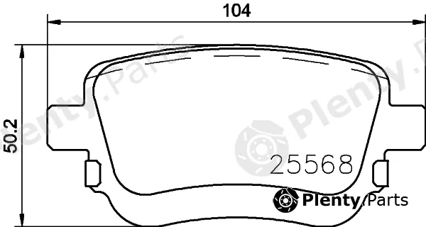 Textar 2556801 — Brake Pad Set, disc brake