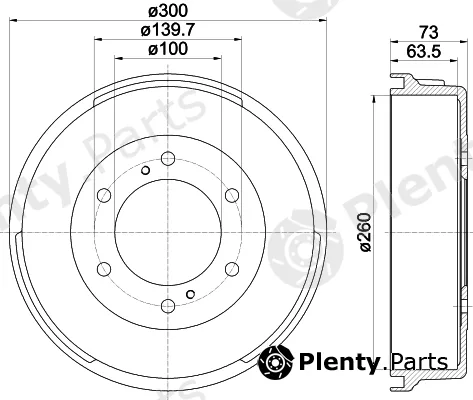 Textar 94021600 — Brake Drum