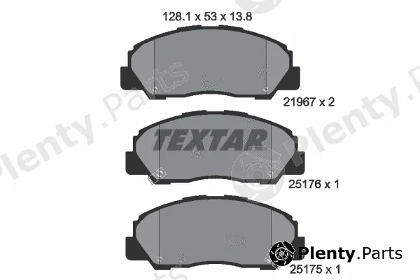 Textar 2196701 — Brake Pad Set, disc brake
