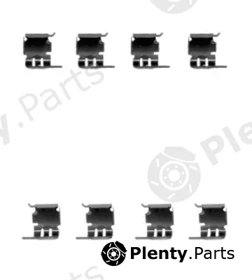 Textar 82509100 — Accessory Kit, disc brake pad