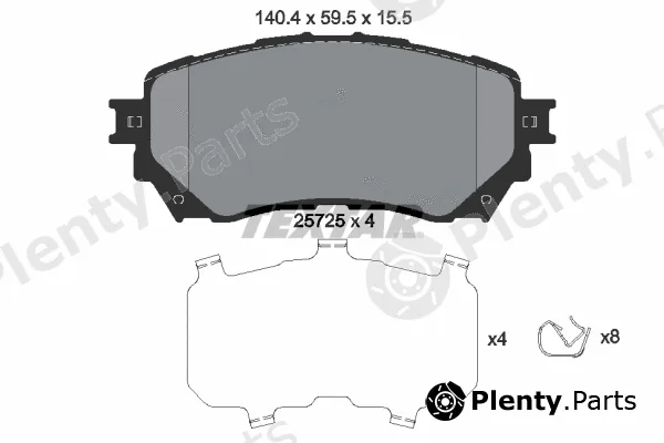 Textar 2572501 — Brake Pad Set, disc brake
